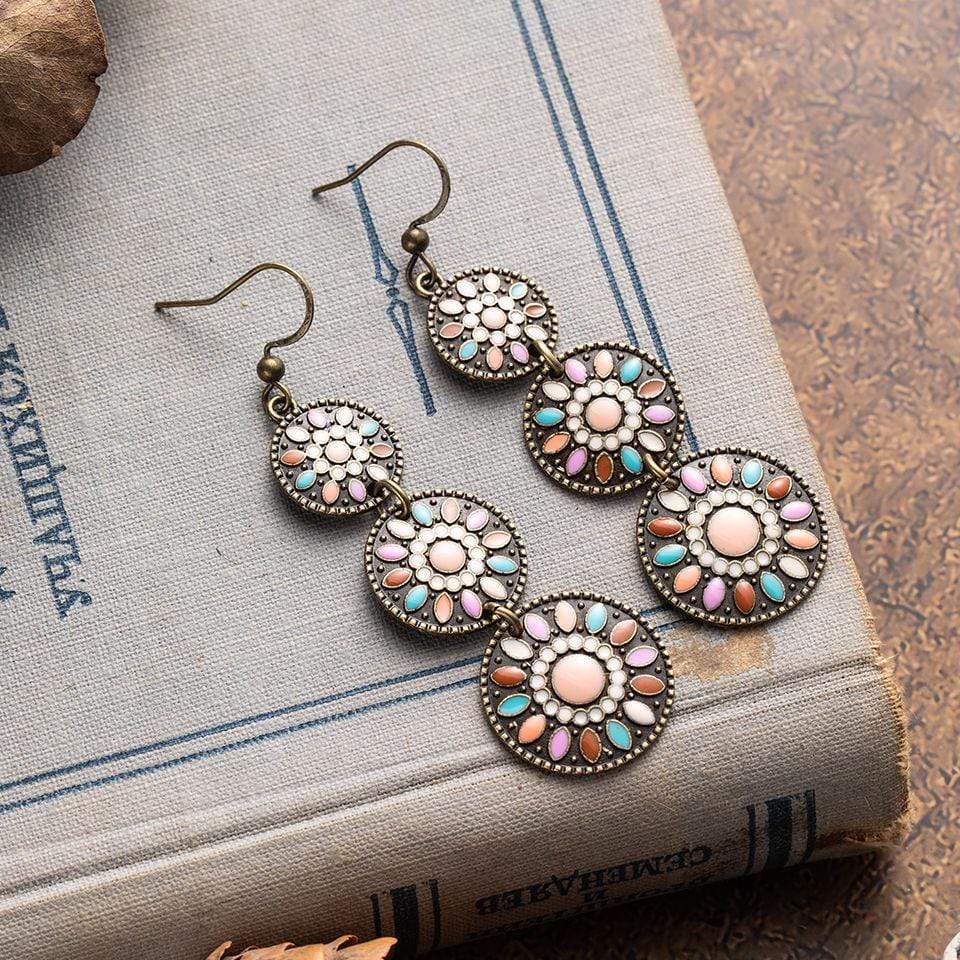 Aya Tribal Water Drop Earrings Buddhatrends