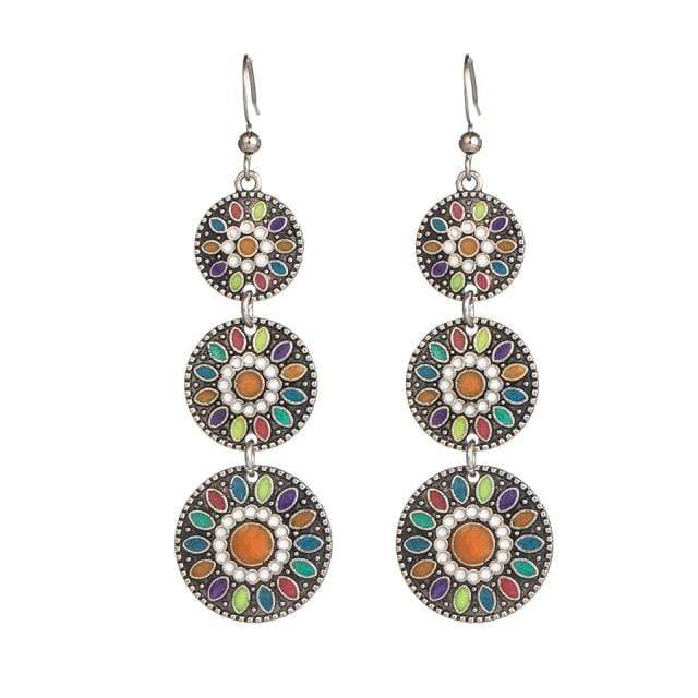 Aya Tribal Water Drop Earrings Buddhatrends