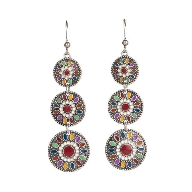 Aya Tribal Water Drop Earrings Buddhatrends