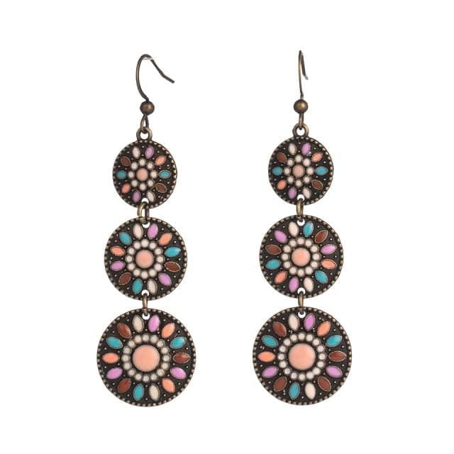 Aya Tribal Water Drop Earrings Buddhatrends