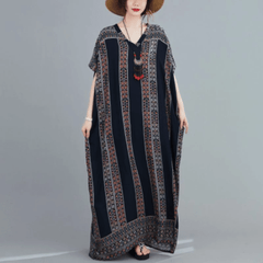 Floral Tribe Kaftan Dress Buddhatrends