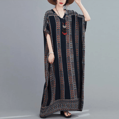 Floral Tribe Kaftan Dress Buddhatrends