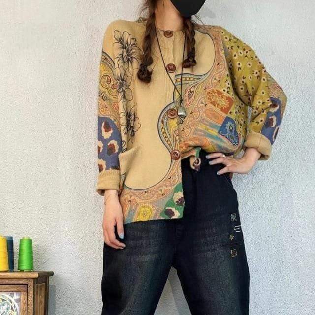 Fluid Nature Button Up Cardigan Sweater Buddhatrends