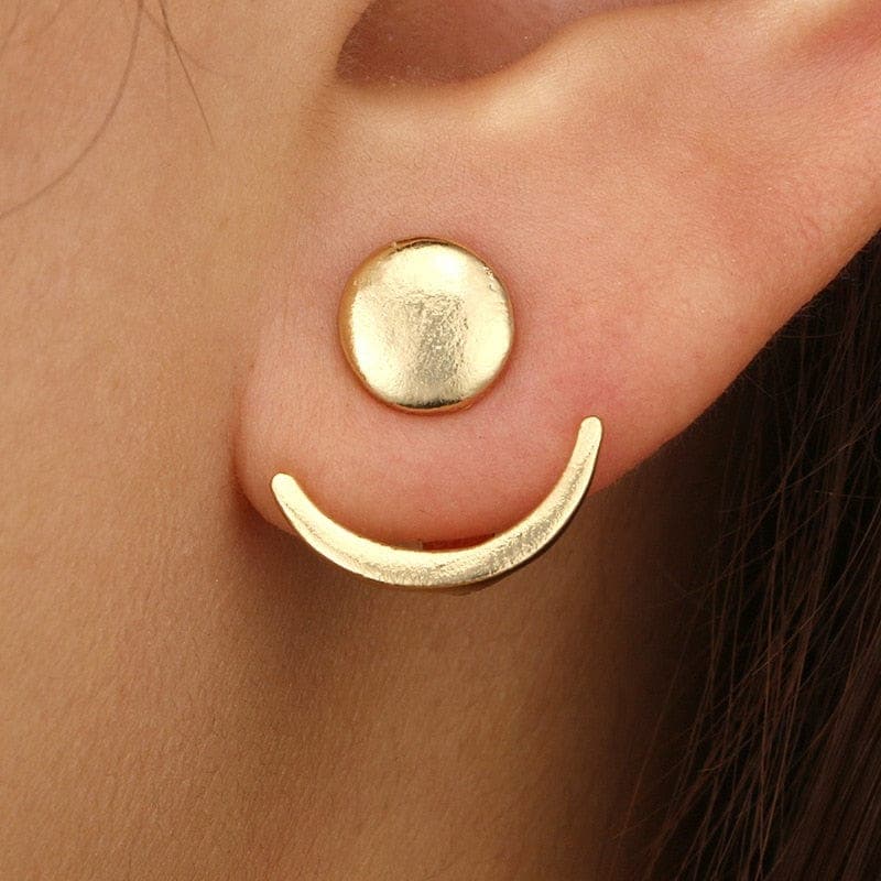 Celestial Full Moon & Moon Crescent Earrings Buddhatrends