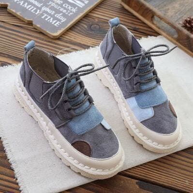 Soft Patchwork Sneakers Shoes Buddhatrends