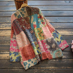 Hippie Dippie Patchwork Cardigan Sweater Buddhatrends