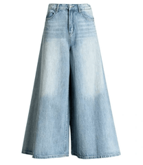 High Waist Oversized Bell Bottom Jeans Buddhatrends