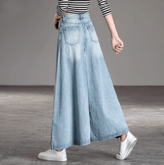 High Waist Oversized Bell Bottom Jeans Buddhatrends