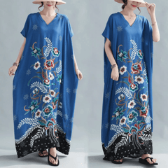 Blossom Floral Tribal Kaftan Dress Buddhatrends