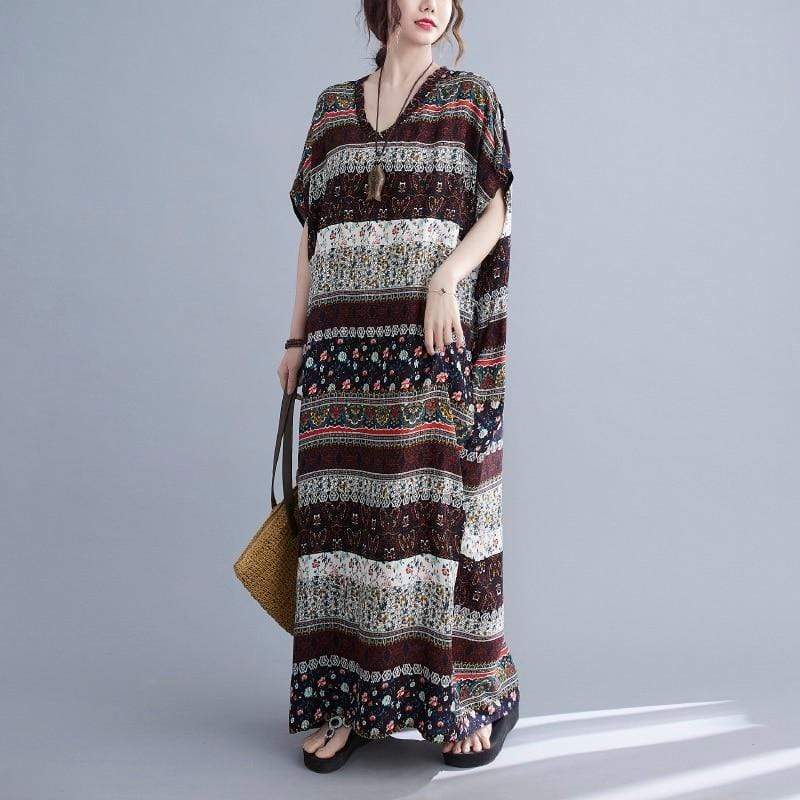 Traveling Gypsy Tribal Kaftan Dress Buddhatrends