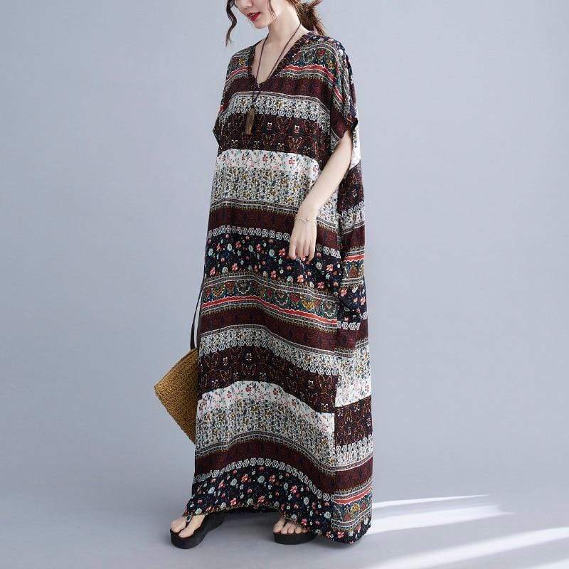 Traveling Gypsy Tribal Kaftan Dress Buddhatrends