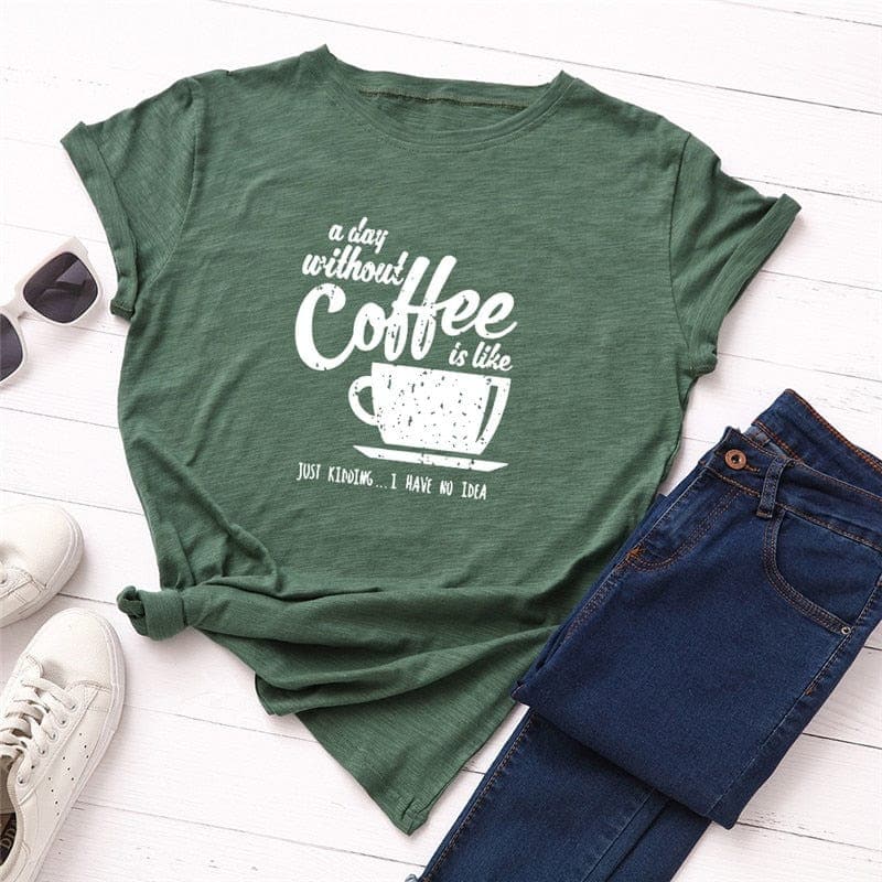 Coffee Lover Graphic Tee Buddhatrends