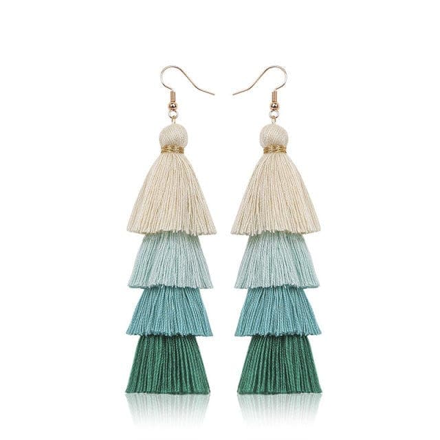 Multilayer Bohemian Tassel Earrings Buddhatrends