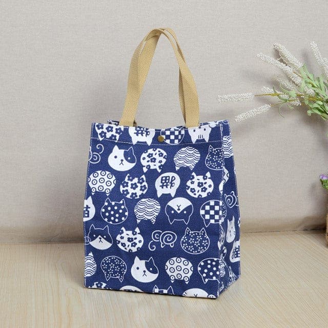 Funky Printed Canvas Shopper Tote Buddhatrends