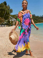 Woodstock Tie Dye Beach Dress Buddhatrends