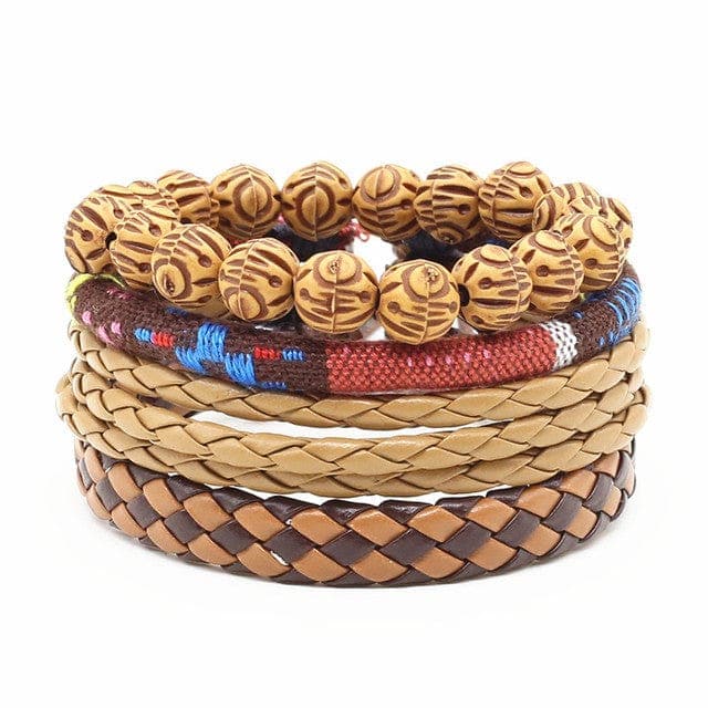 Nyishi Tribe Multi Layer Bracelet Set Buddhatrends