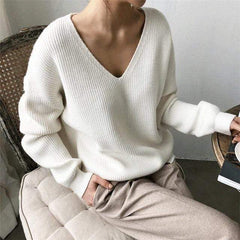 Casual V Neck Sweater Buddhatrends