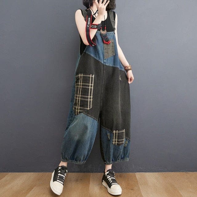 Graffiti Denim Overall Buddhatrends