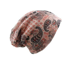 Paisley Love Pink Beanie Hat Buddhatrends