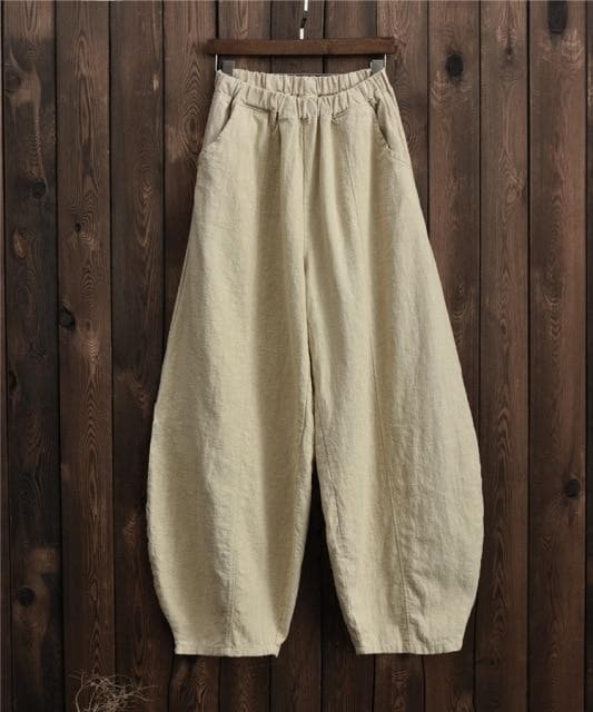 Sakura Wide Leg Linen Pants | Zen Buddhatrends