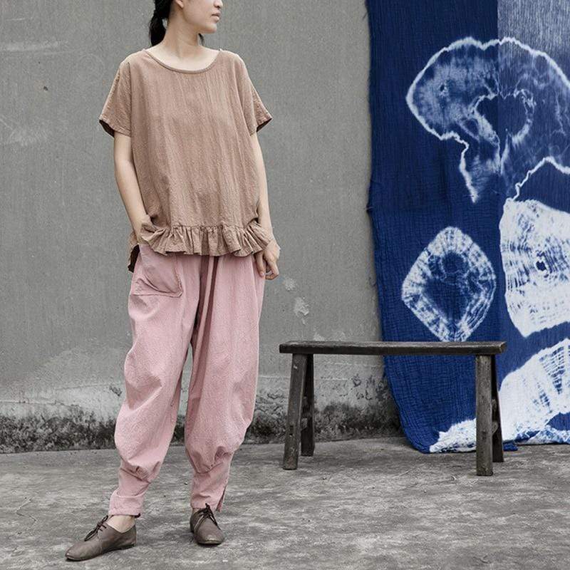 Simplicity Cotton & Linen Harem Pants | Lotus Buddhatrends