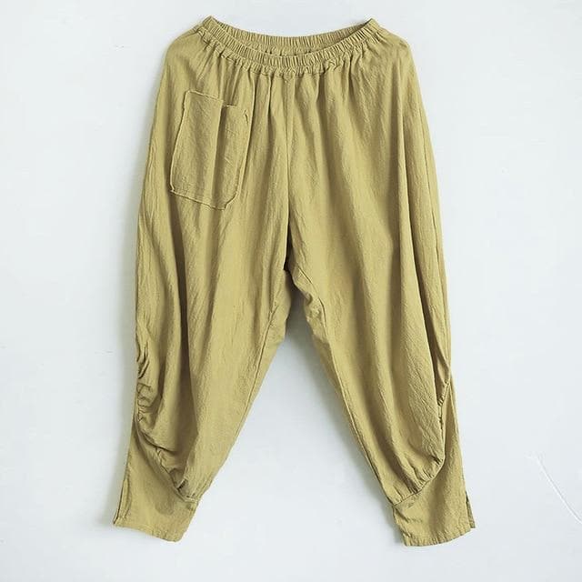 Simplicity Cotton & Linen Harem Pants | Lotus Buddhatrends