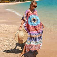 Ajna Chakra Eye Tie-Dye Dress Buddhatrends