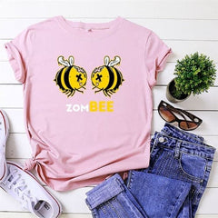 Zom Bee Cartoon Cotton Tee Buddhatrends