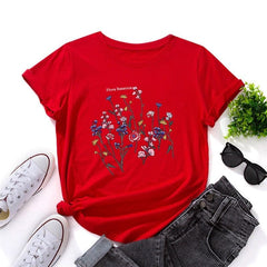 Flora Botanica Summer Graphic Tee Buddhatrends