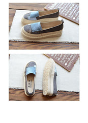 Retro Patchwork Loafers Buddhatrends