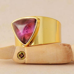 Healing Crystals Triangle Ring Buddhatrends