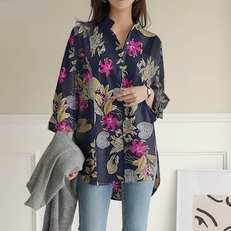 Eliza Loose Nature Inspired Shirt Buddhatrends