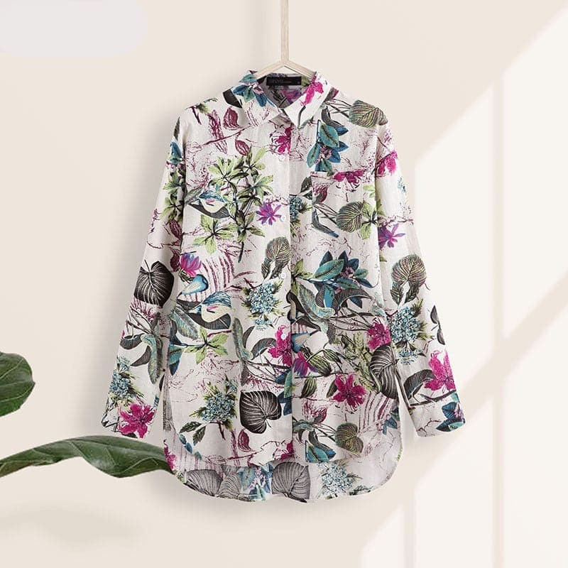 Eliza Loose Nature Inspired Shirt Buddhatrends