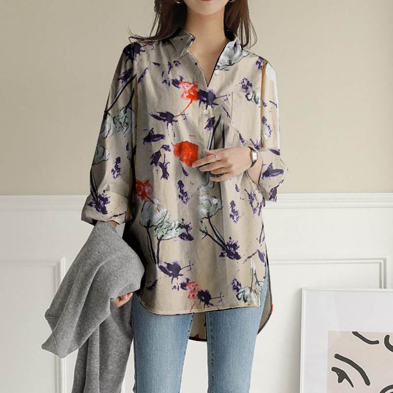 Eliza Loose Nature Inspired Shirt Buddhatrends