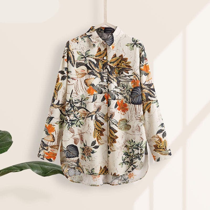 Eliza Loose Nature Inspired Shirt Buddhatrends