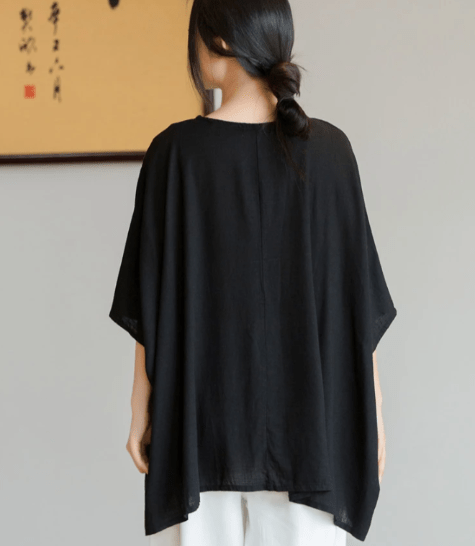 Lamia Oversized Linen Shirt Buddhatrends