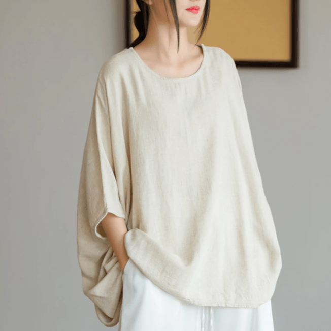 Lamia Oversized Linen Shirt Buddhatrends