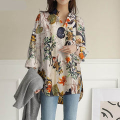 Eliza Loose Nature Inspired Shirt Buddhatrends