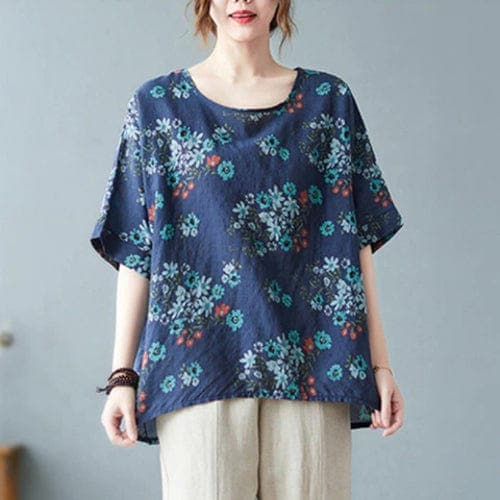 Shuan Floral Oversized T-shirt Buddhatrends