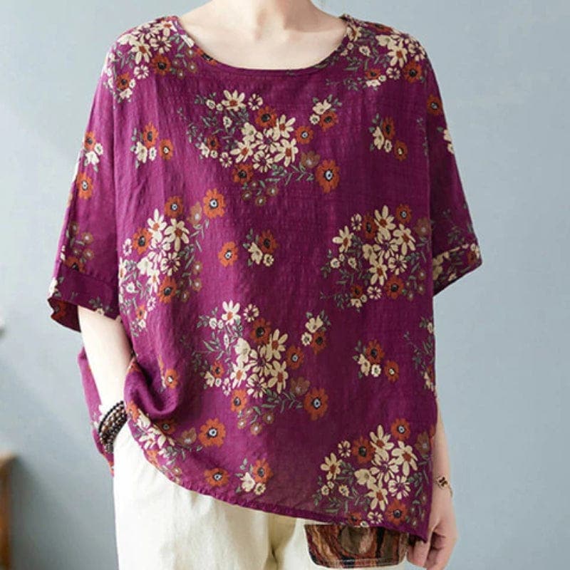 Shuan Floral Oversized T-shirt Buddhatrends