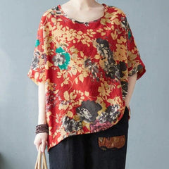 Shuan Floral Oversized T-shirt Buddhatrends