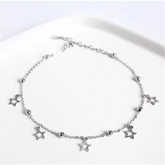 Star Pendant 925 Sterling Silver Anklet Buddhatrends