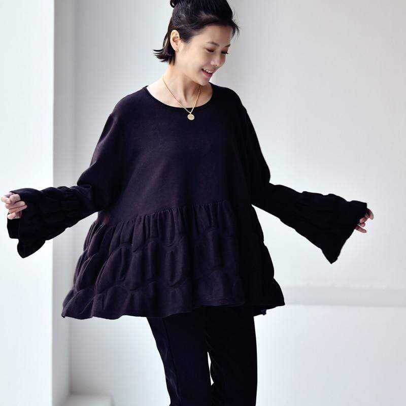 Clarissa Oversized Bell Sleeve Shirt Buddhatrends