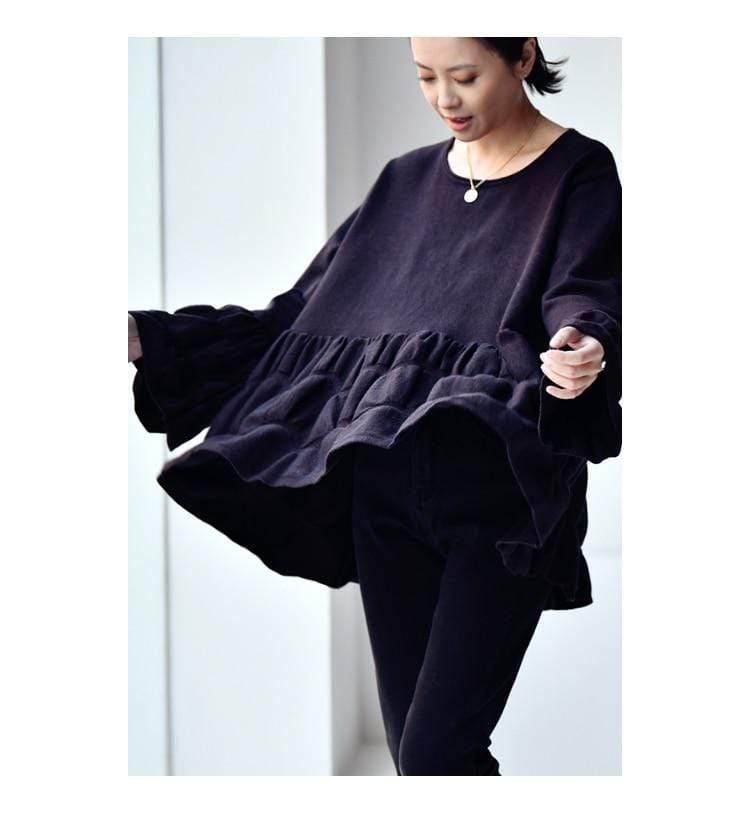 Clarissa Oversized Bell Sleeve Shirt Buddhatrends