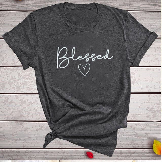 Graphic Blessed Heart T-Shirt Buddhatrends