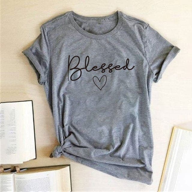 Graphic Blessed Heart T-Shirt Buddhatrends