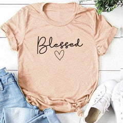 Graphic Blessed Heart T-Shirt Buddhatrends