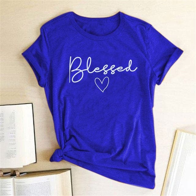 Graphic Blessed Heart T-Shirt Buddhatrends