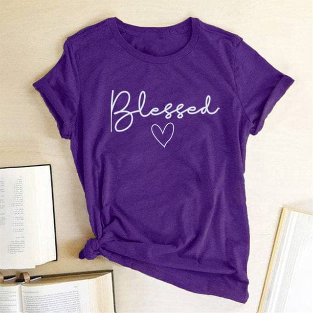 Graphic Blessed Heart T-Shirt Buddhatrends