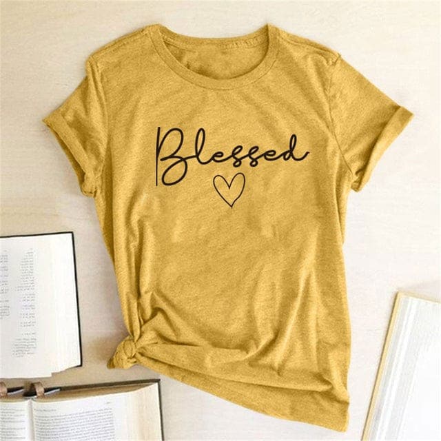 Graphic Blessed Heart T-Shirt Buddhatrends